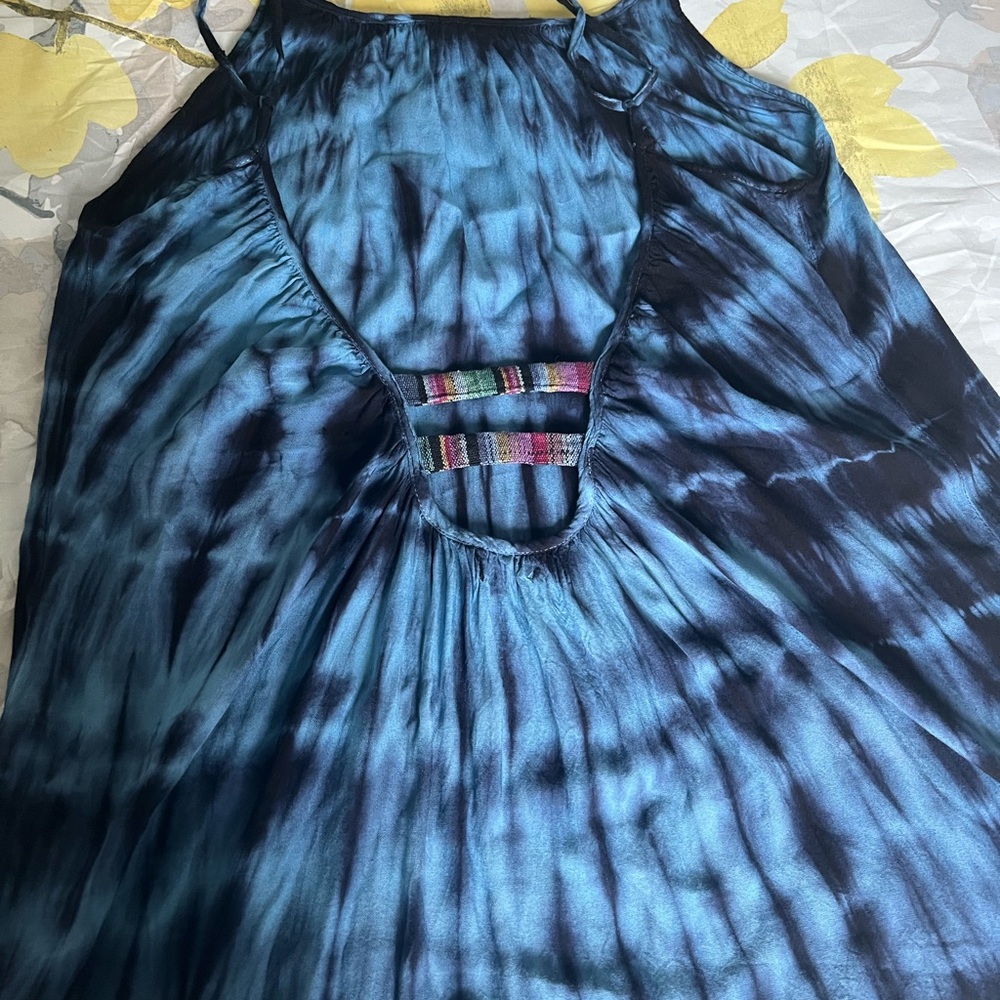 Raviya Blue Tie-Dye Mini Dress - Picture 8 of 10